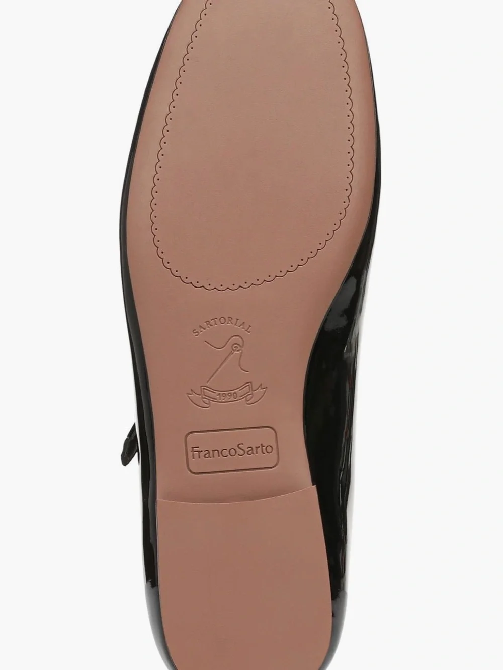 Arden Patent Leather Mary Jane Flats - Black